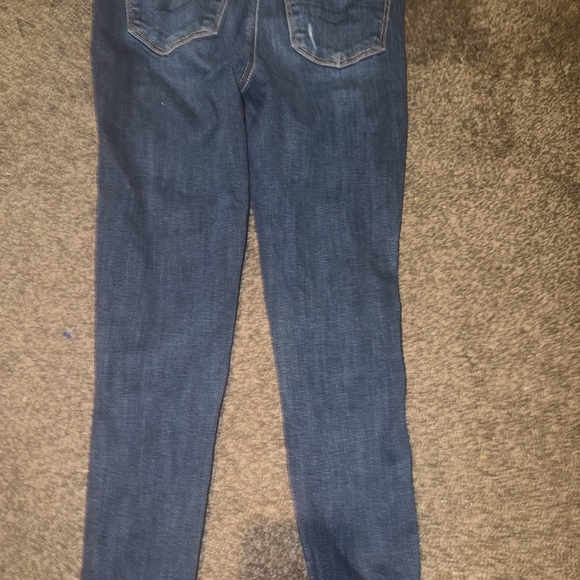 American Eagle Outfitters Ripped Dark Blue Jeggings - Picture 2 of 5